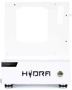 OCPC Mini Itx Case, Hydra Italy Mini Itx Pc Case, Open Air Pc Case Built Entirely Out of Stainless Steel with Machined Aluminum Feet, SFX and Mini1 Itx Open Frame Computer Case - White