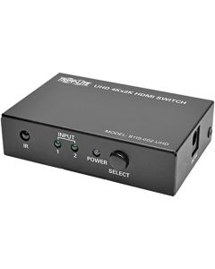 Tripp Lite 2-Port Hdmi Switch For Video & Audio 4K X 2K Uhd 60 Hz W Remote-B119-002-UHD