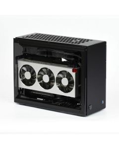 Geeek A4 Flex Mini Transparent Acrylic ITX Computer Case (A60S Black Case)
