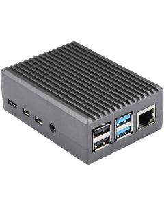 Raspberry Pi 4 Aluminum Case RPI 4B Shell Metal Box Grey Enclosure for RPI 4 Model B Only (Grey)