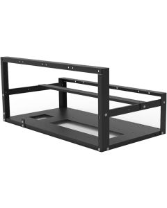 Tigology Steel Open Air Miner Stackable Mining Frame Case Rig, 6GPU/ 8GPU for Crypto Coin Currency Bitcoin ETH/ETC/ZEC Mining, Frame Rack Only, Fans & GPU Not Included