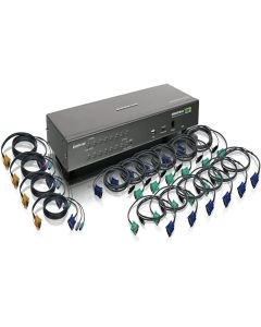 IOGEAR 16-Port USB PS/2 Combo KVM Switch, w/Full Set of Cables (GCS1716KIT)