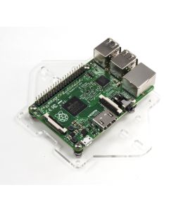 C4Labs Zebra VESA Mounting Plate - Acrylic - for Raspberry Pi 4 B, 3B+, 3, Pi 2, and Pi B+ Arduino: Clear